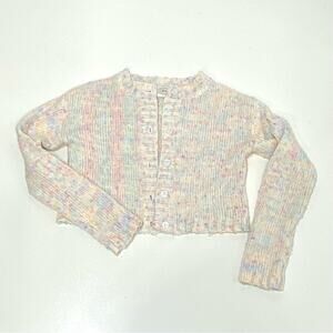 Cider Cropped Pastel Cottagecore Cardigan Sweater